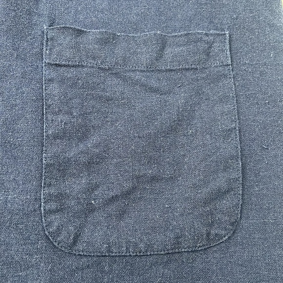 FOREVER 21 Linen Blend Casual Bib Overall Jumper Mini-Dress Shift Dress - Picture 2 of 6